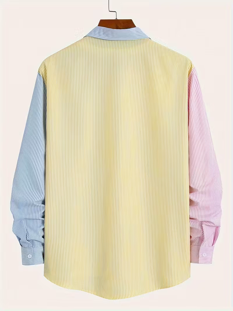 Men's Classic Striped Long Sleeve Shirt