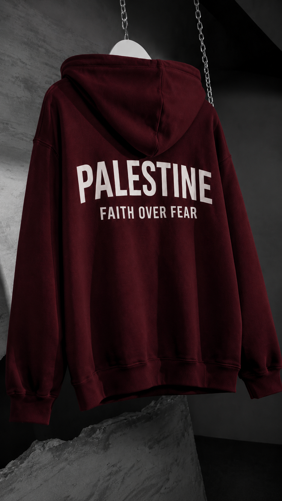 Faith Over Fear Oversized Hoodie