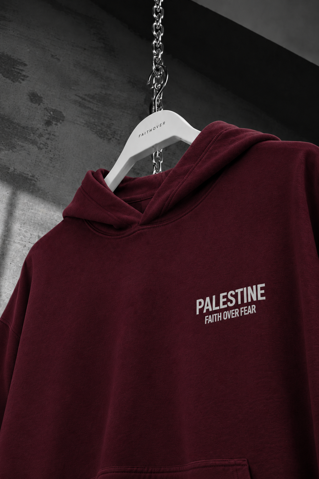 Faith Over Fear Oversized Hoodie