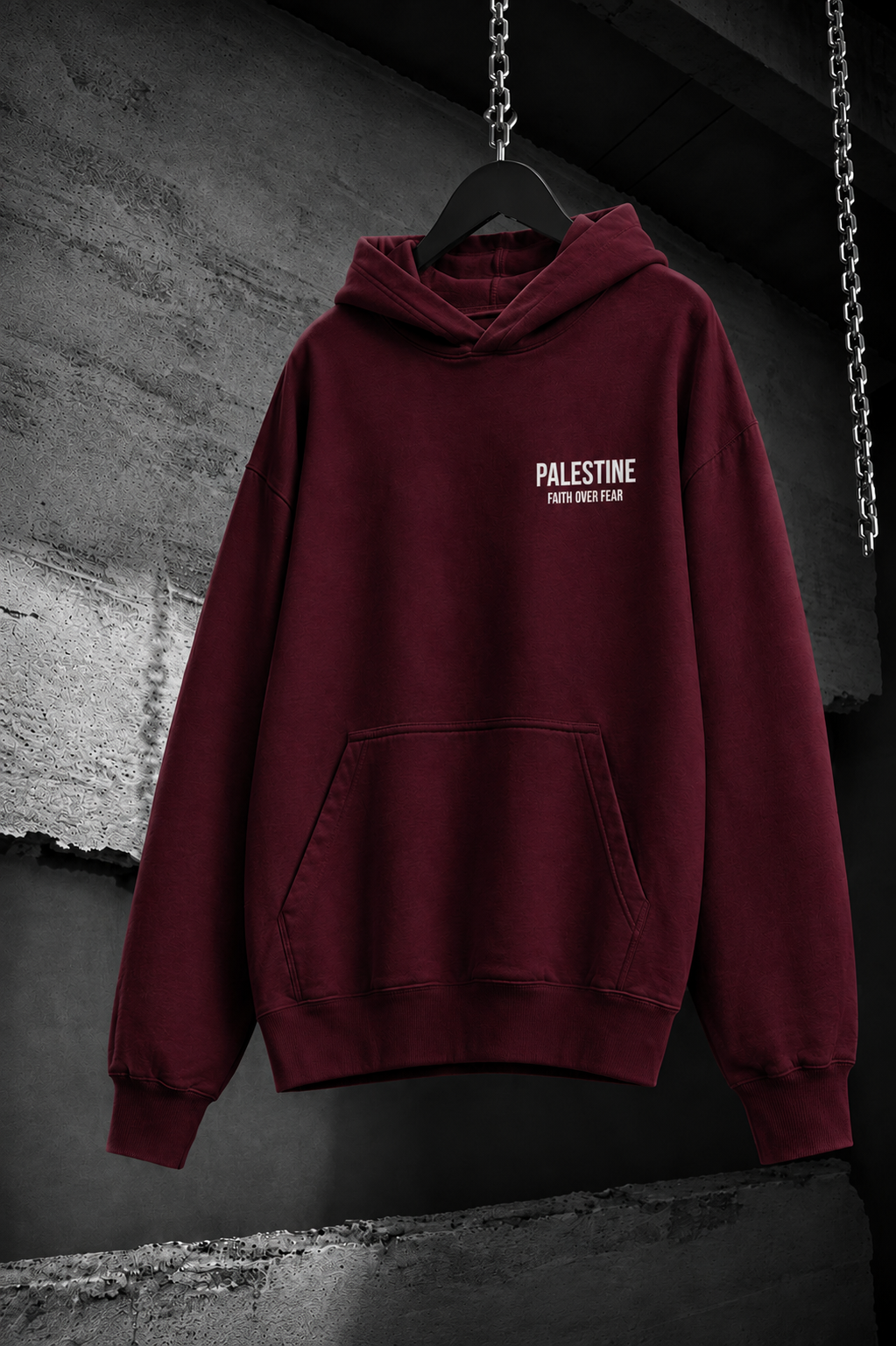 Faith Over Fear Oversized Hoodie